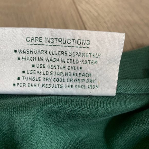 Augusta National Golf Shop 60s Two Ply  Mens Polo Shirt XL Green SS Collared - Picture 8 of 9